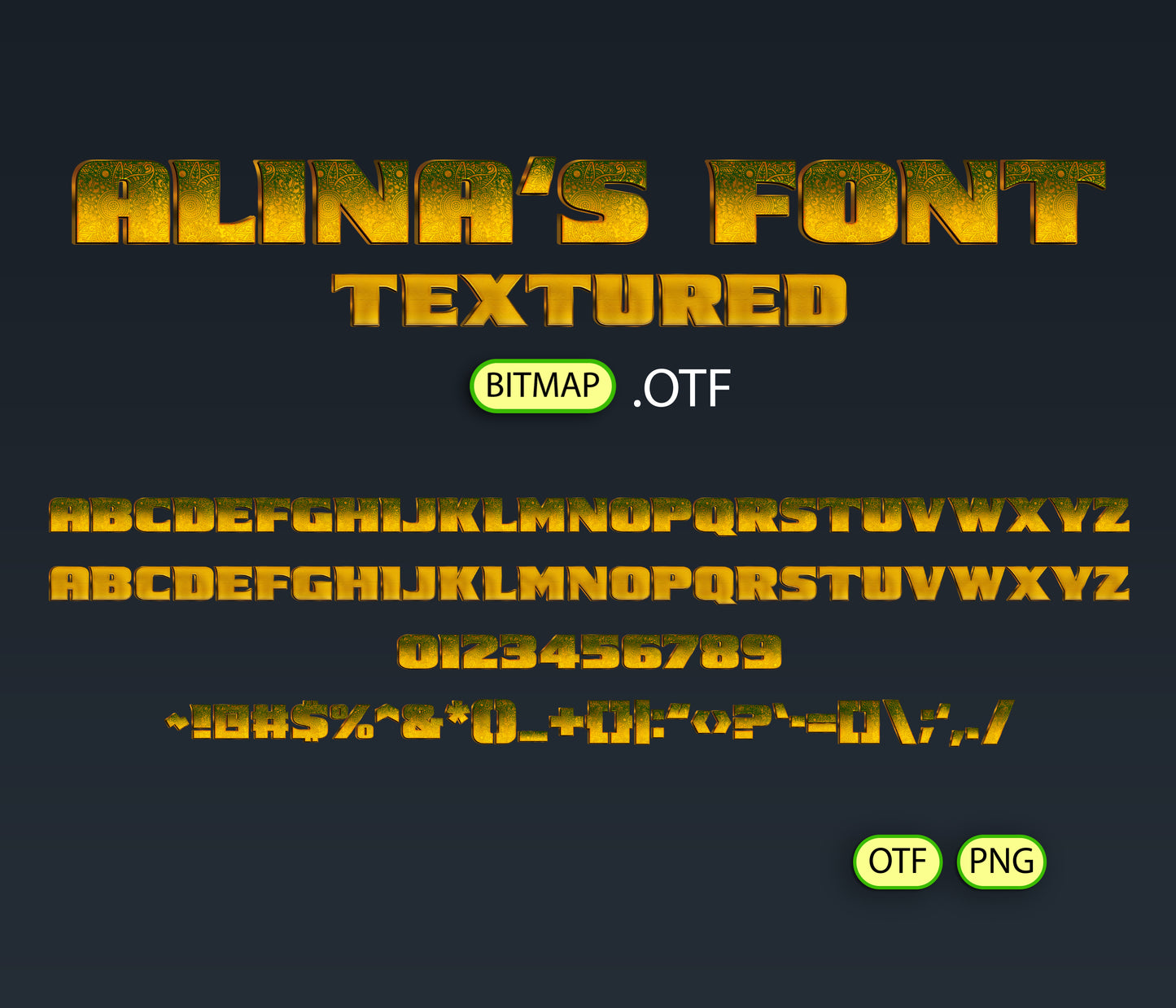 Panda Warrior Font Textured