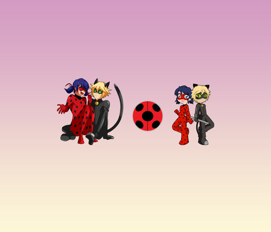 Ladybug and Cat Noir Free Stickers