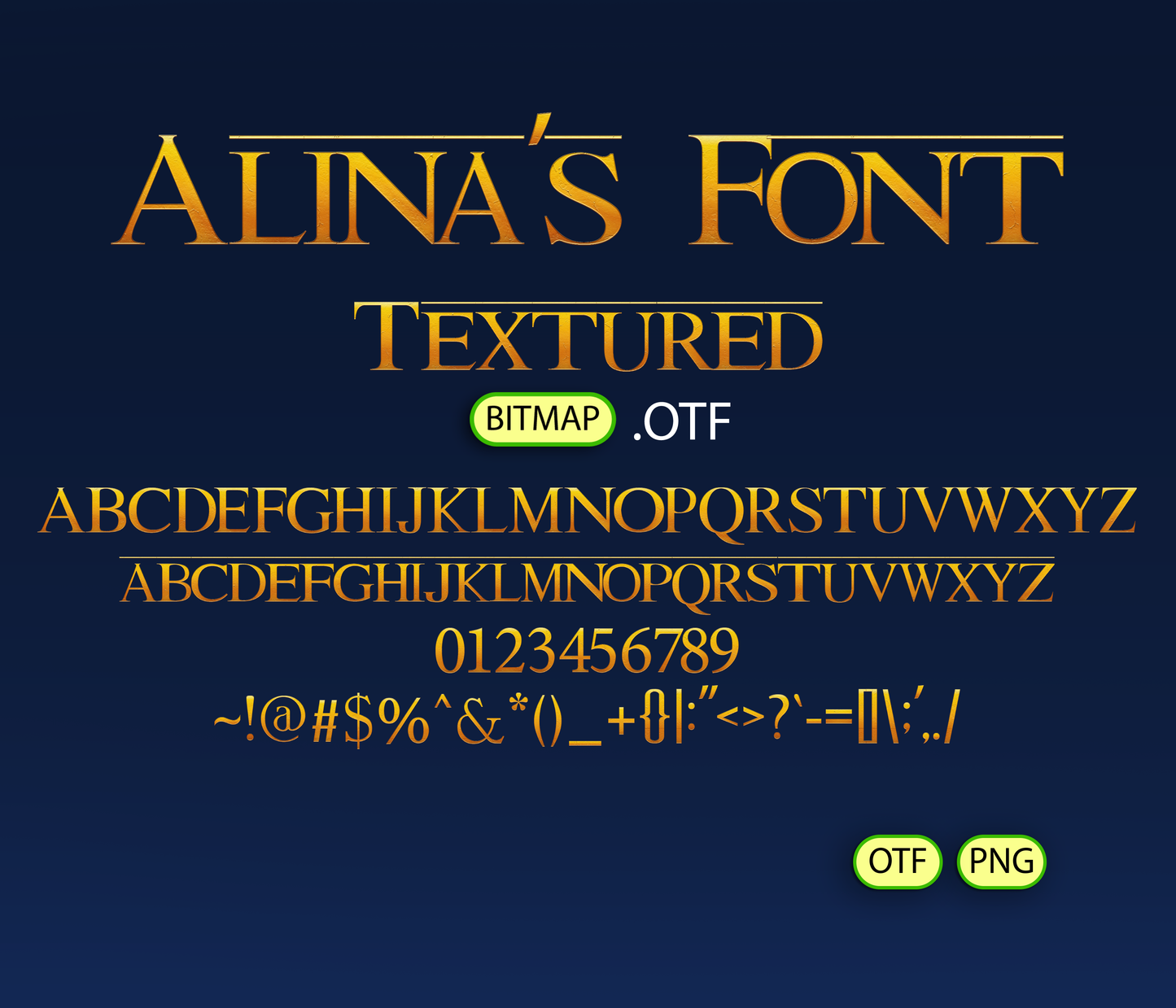 Savannah King Font Textured