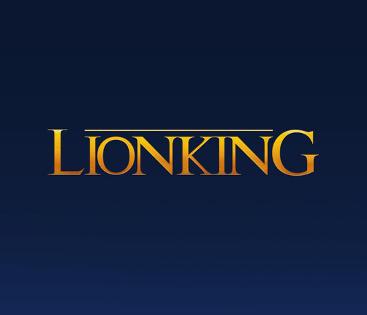 The Lion King Textured Font