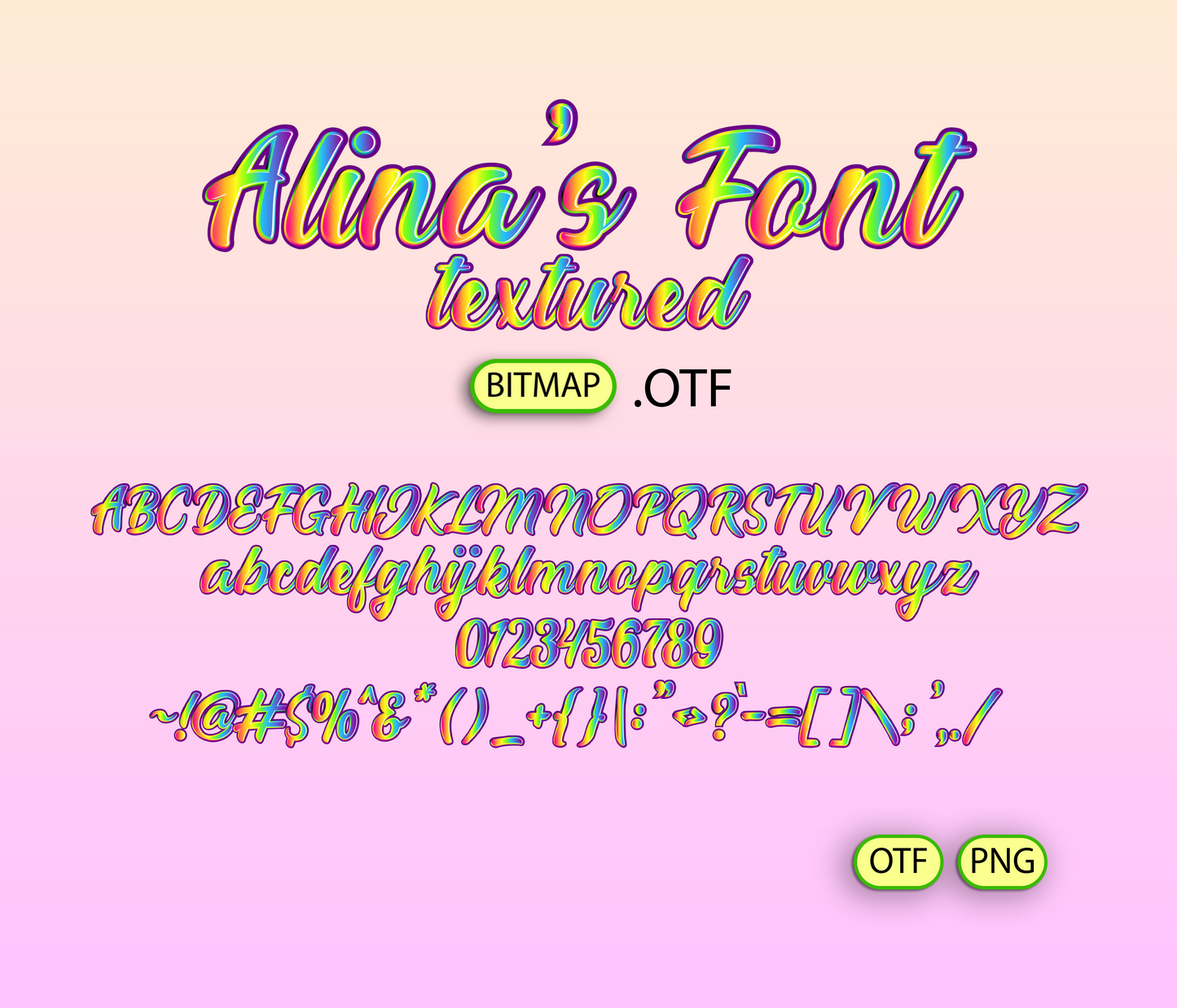 Neon Safari Font Textured