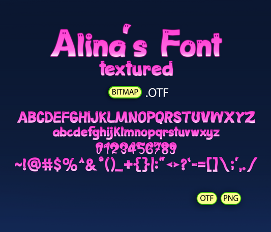 Spectral Sidekick's Font Textured