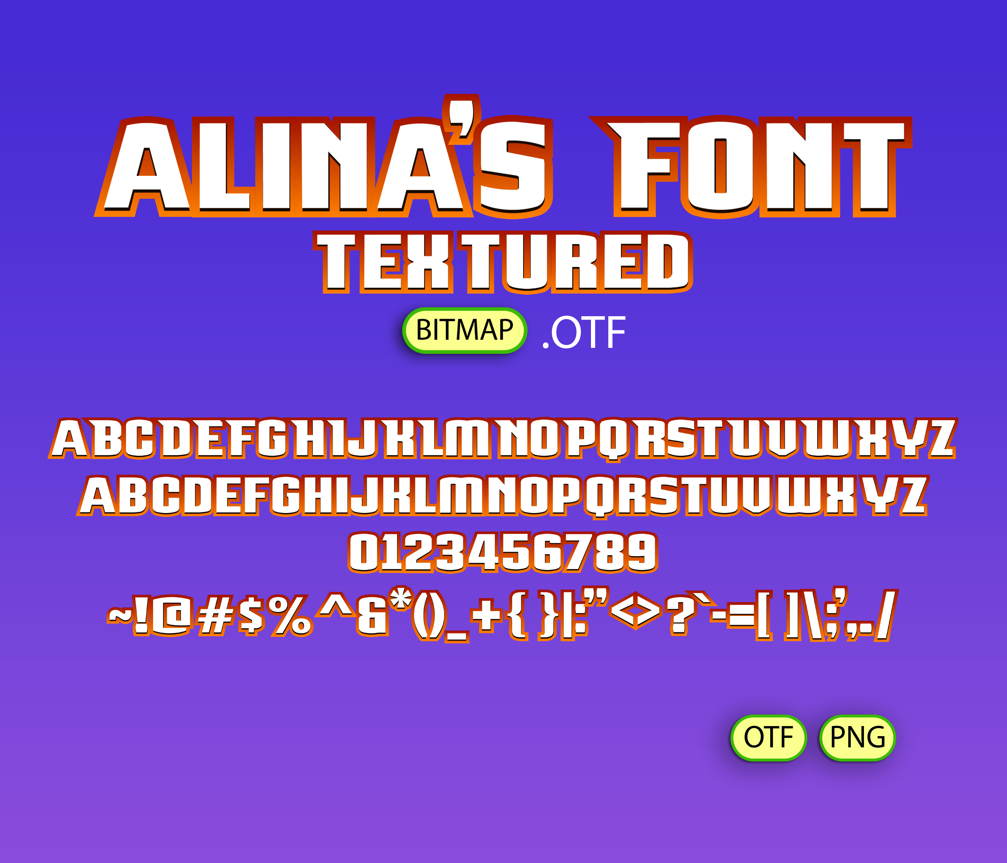 Epic Showdown Font Textured – Alina's Fonts