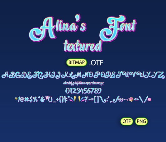 Enchanted Sea Princess Font Textured