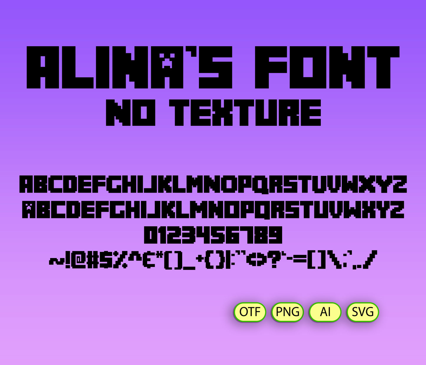 BlockCraft Font