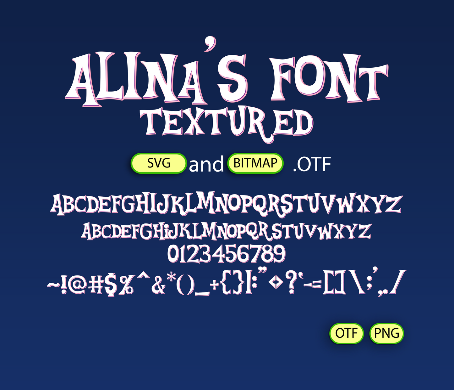 Enchanted Equines &amp; Magic Font Textured