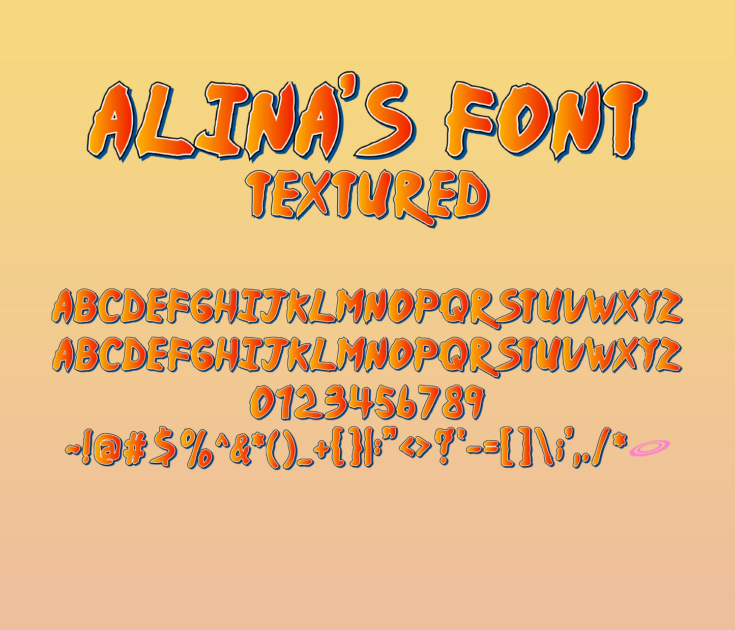 Naruto-Inspired Textured Font