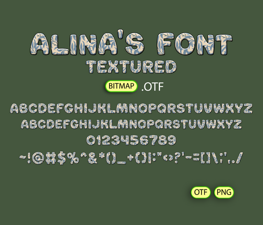 Natural Harmony Font Textured