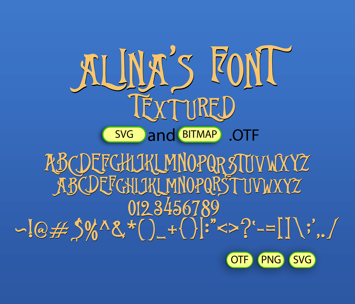 Pumpkin Monarch Font Textured