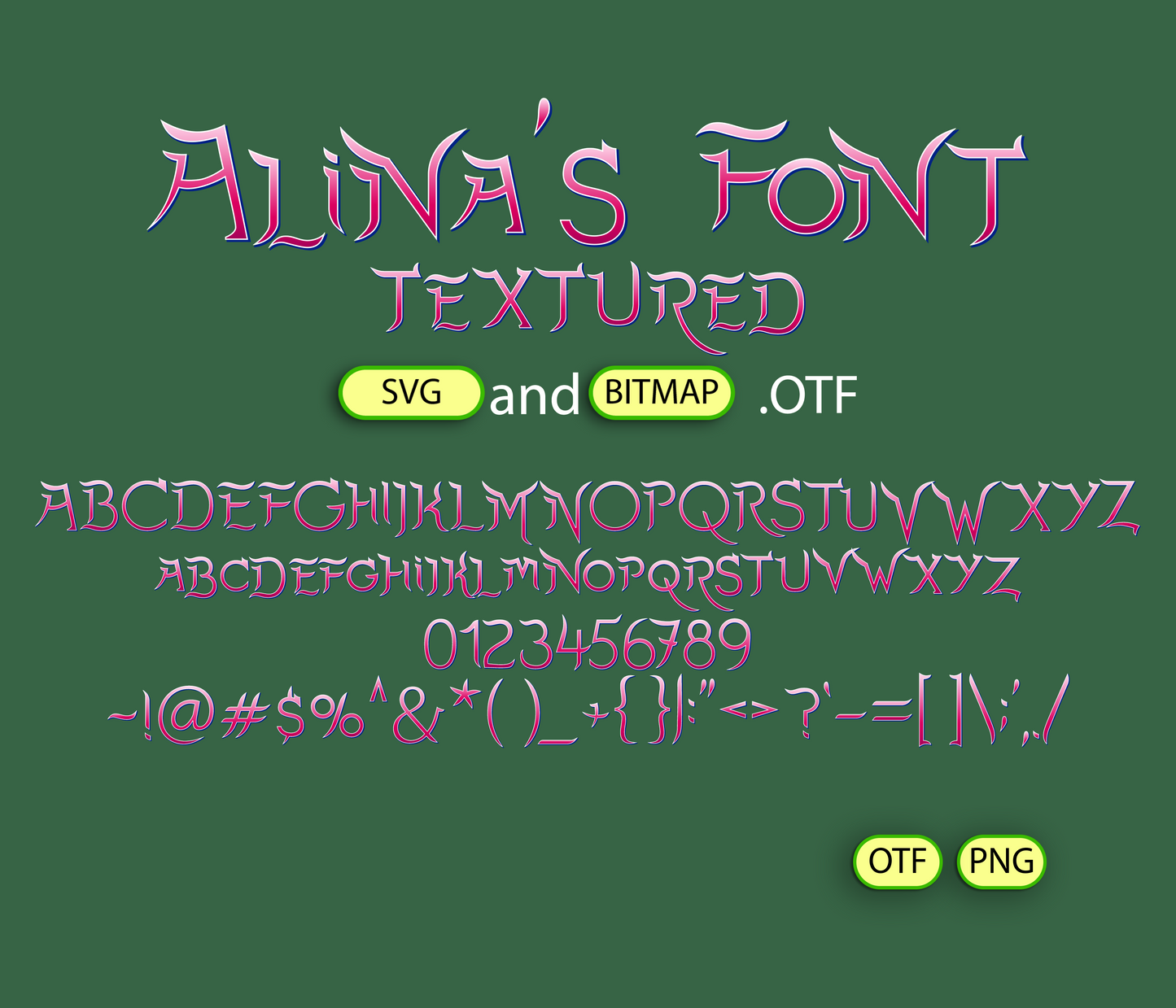 Celestial Boundary Font Textured