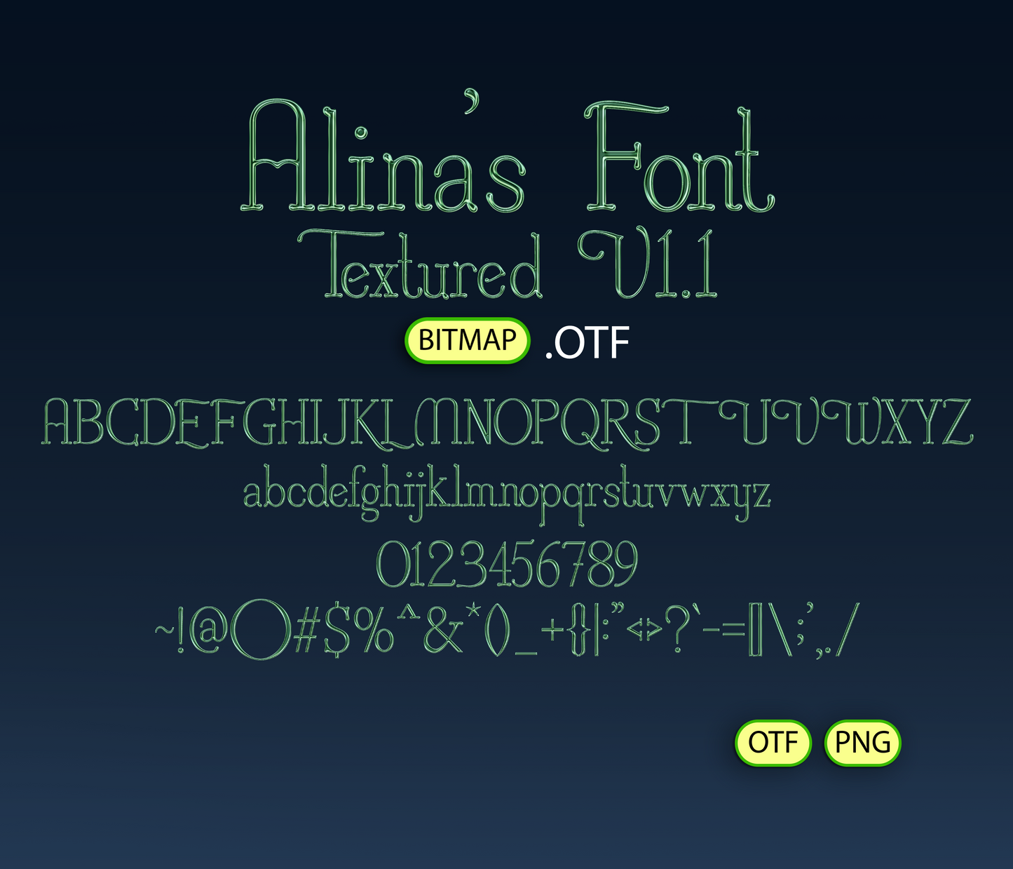 Yellow Path Dreams Font Textured