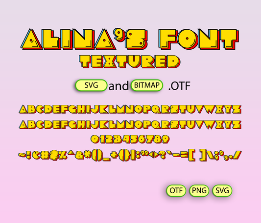 Arcade Classic Retro Font Textured