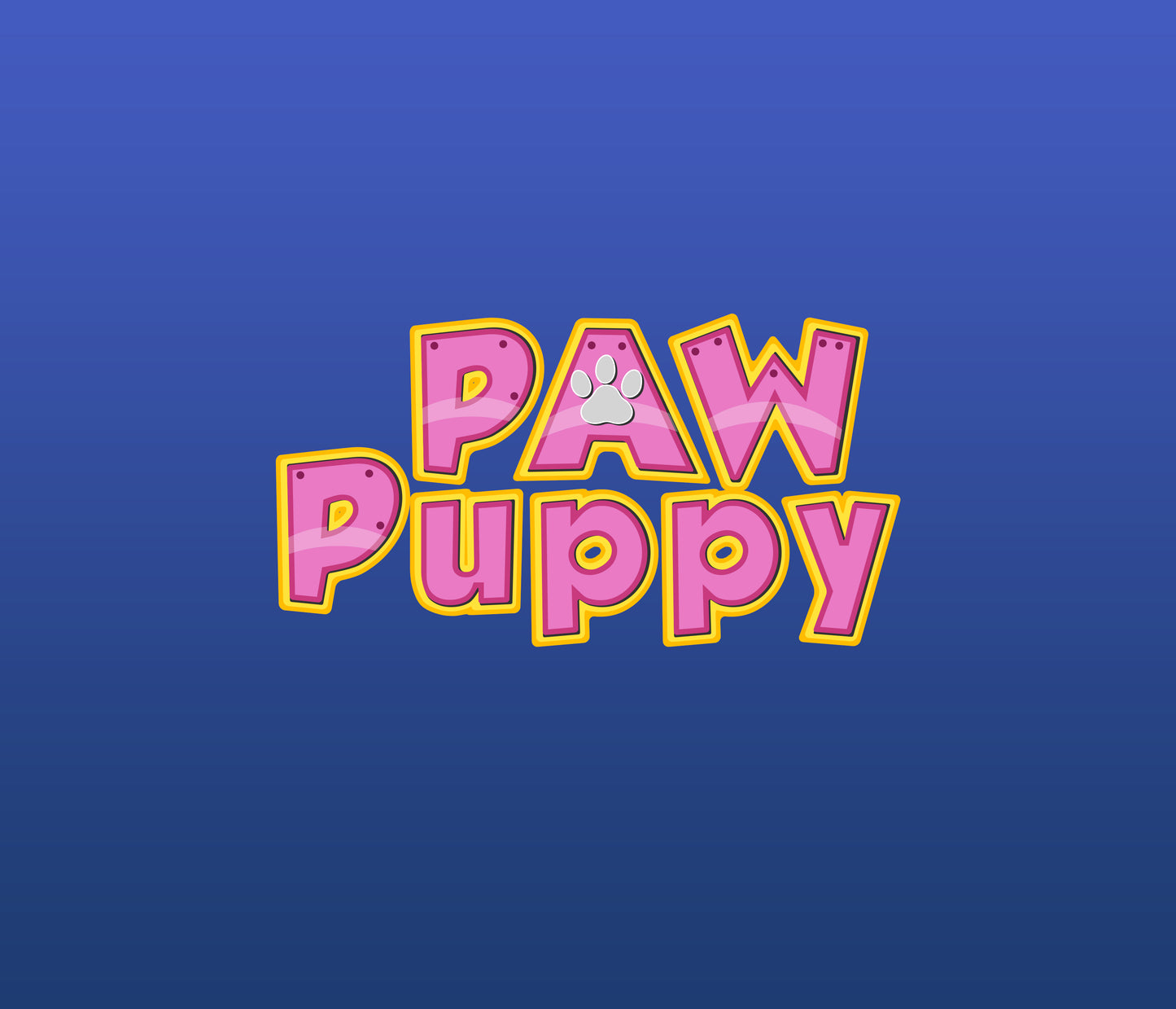 Paw Dog Pink Textured Fonts