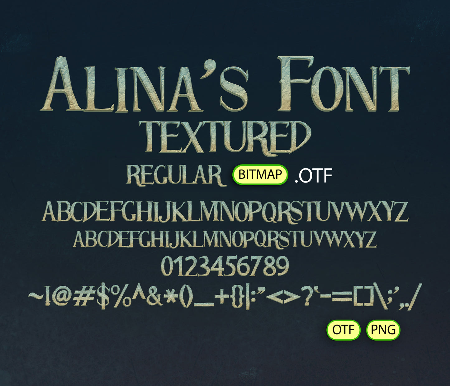 Magical Journey to Enchanted Land Font Textured