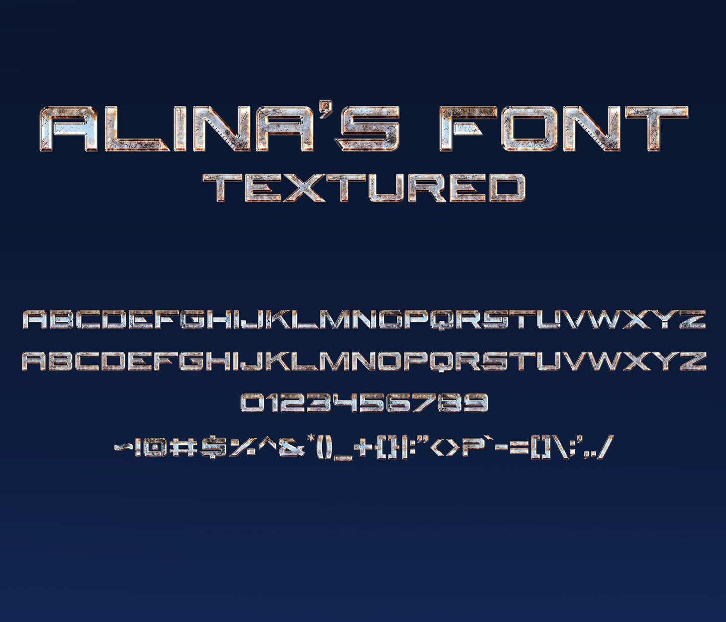 Real Steel 2 Movie Textured Font