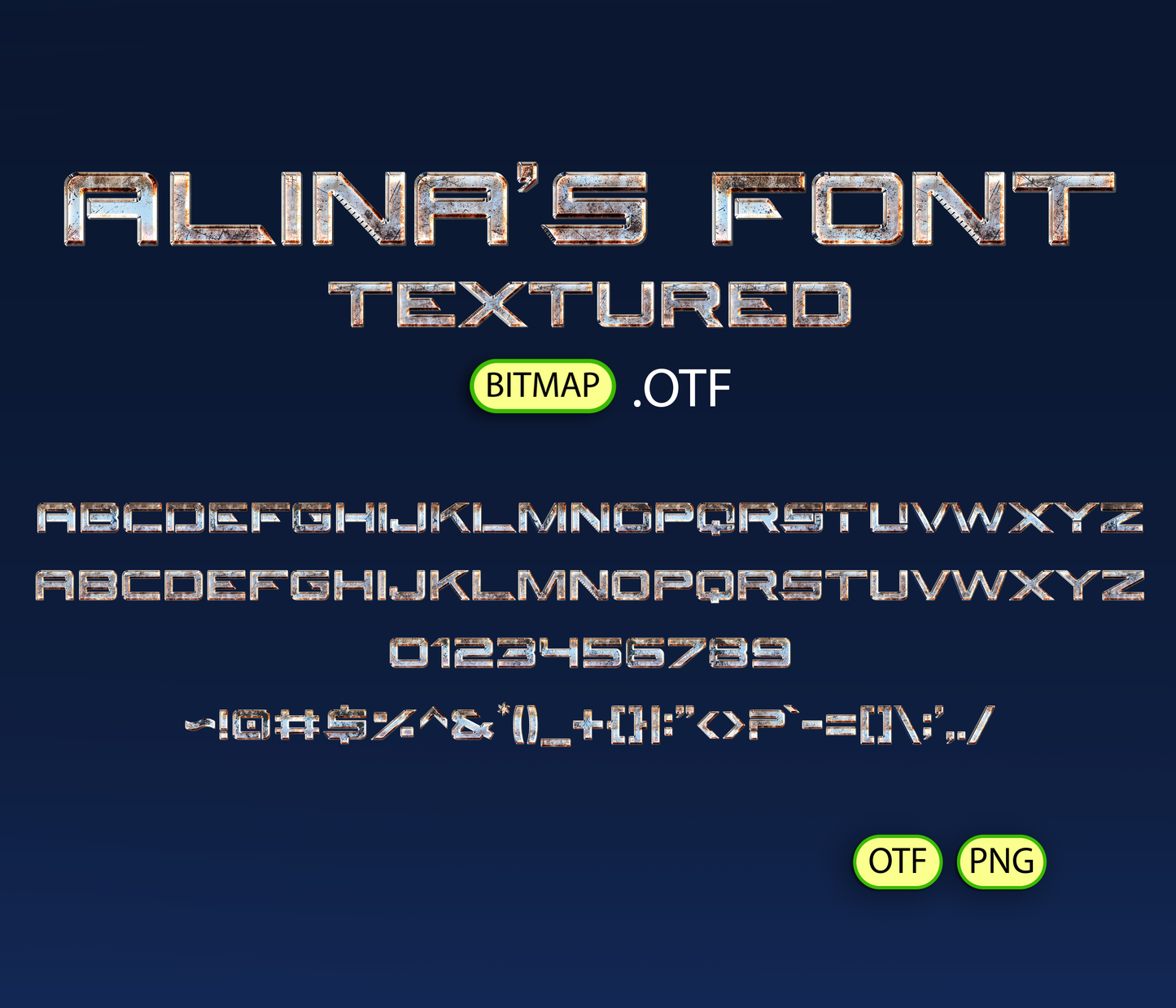 Robot Boxing Font Textured