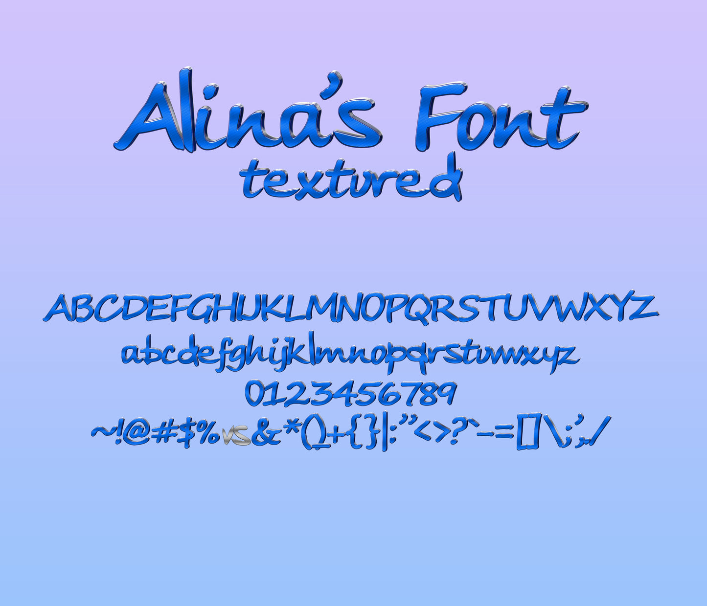 Red vs Blue Textured Font