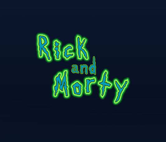 Rick and Morty Textured Font