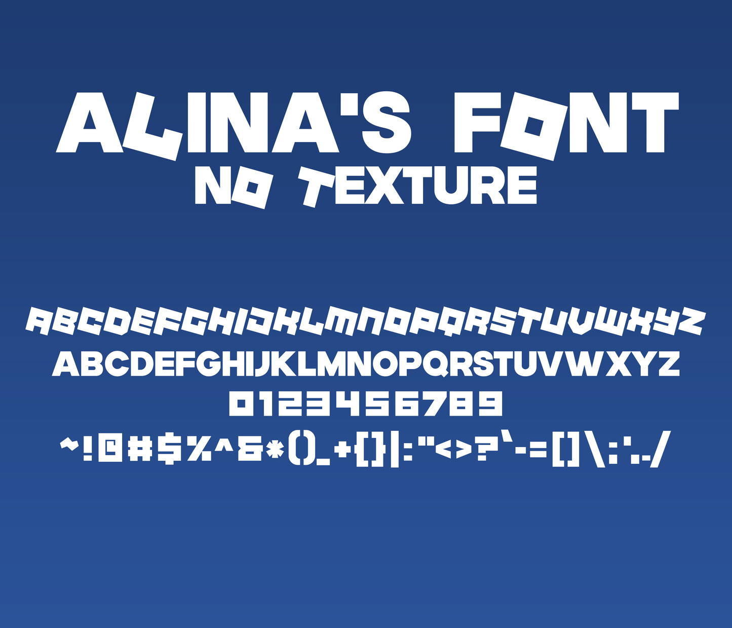 Roblox Game Font