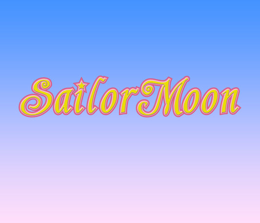 Sailor Moon Font Textured