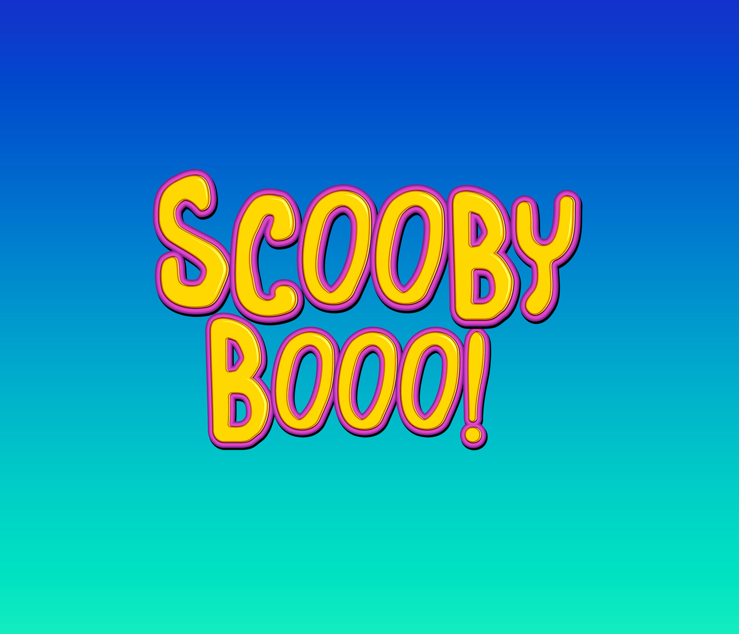 Scooby Doo Yellow Textured Font