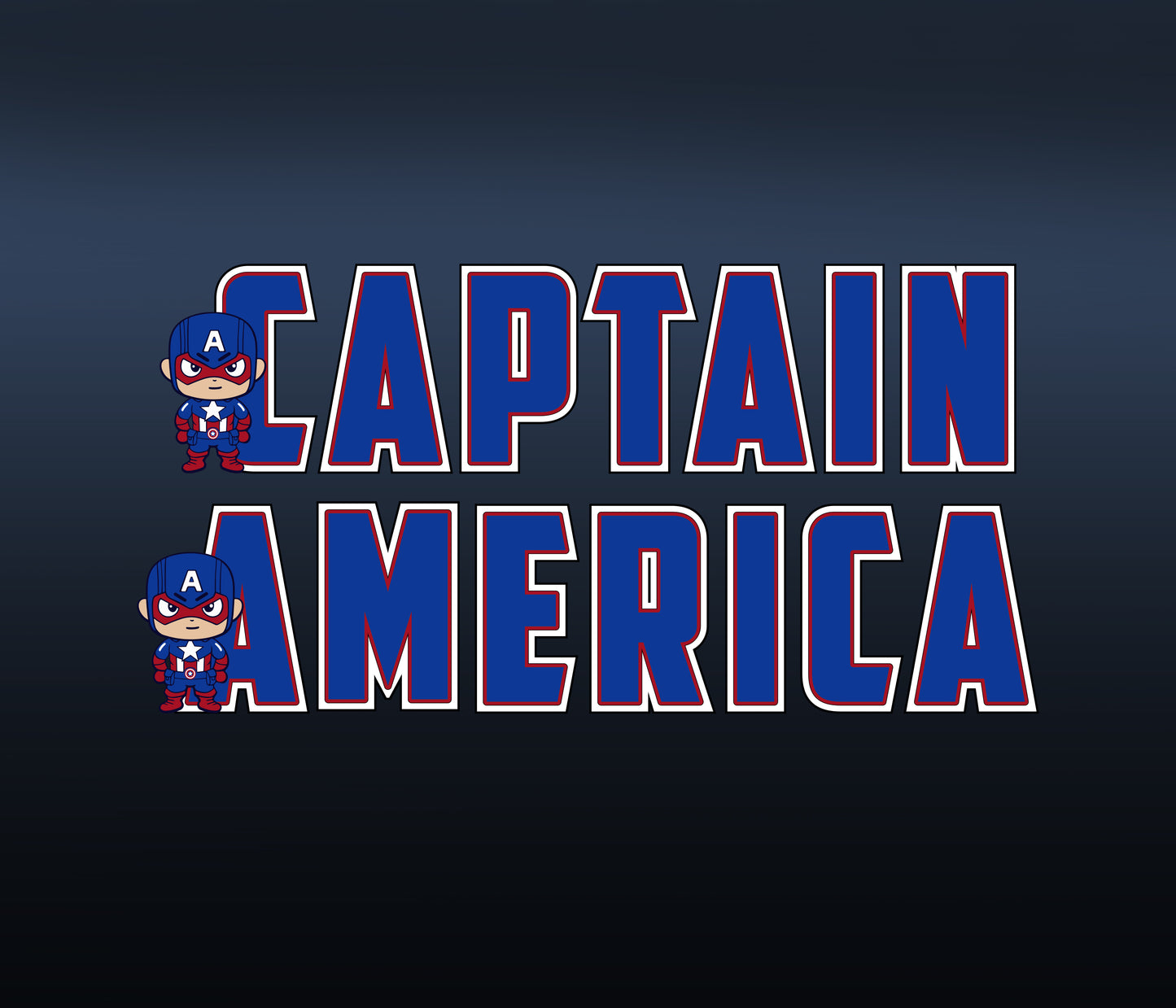 Captain America Textured Font