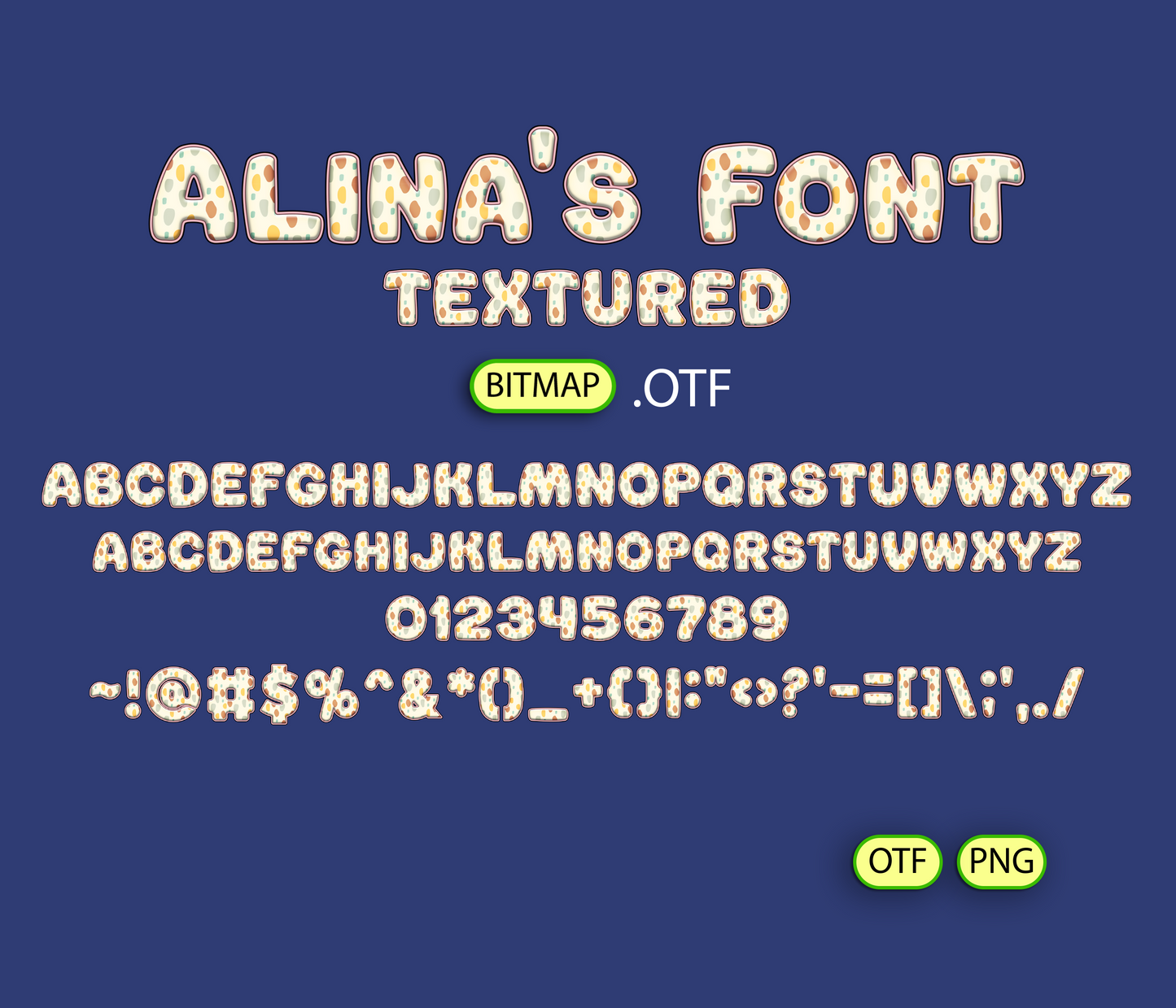 FREE Chaotic Geometry Pattern Font