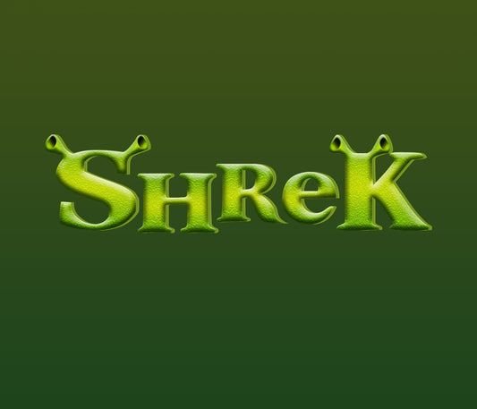 Shrek Font Textured