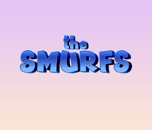 Smurfs Font: A Fun and Colorful Textured Font Inspired by the Smurfs