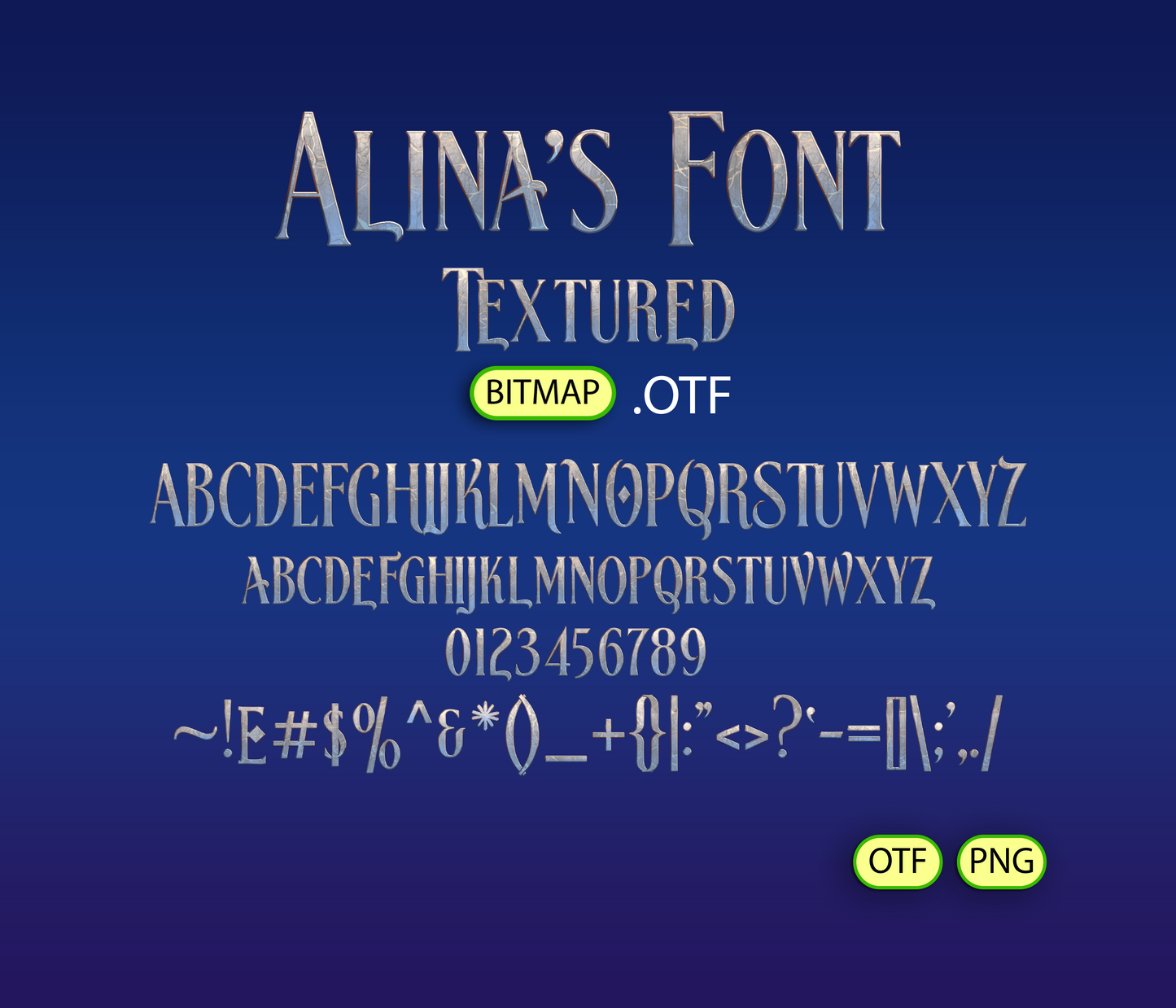 Enchanted Princess Font Textured