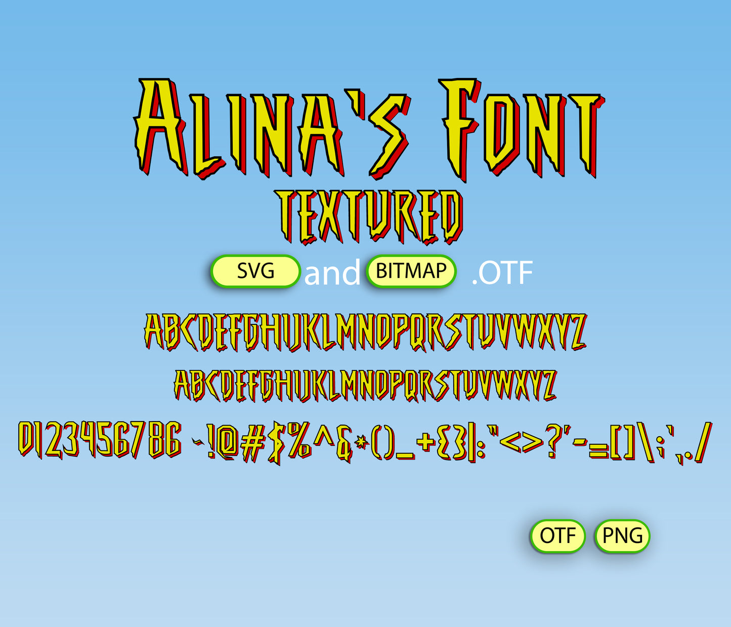 Superhero Legend Font Textured