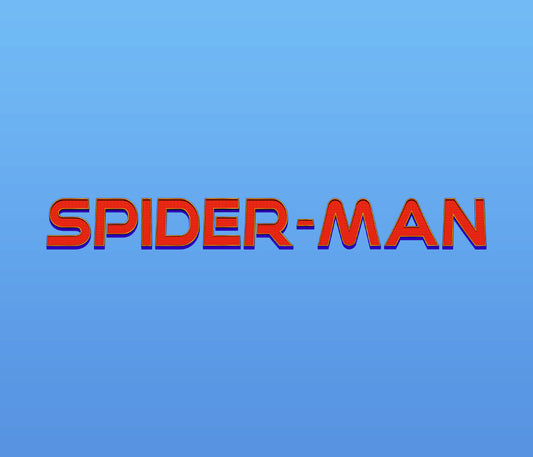 Spider-Man Far From Home Textured Font