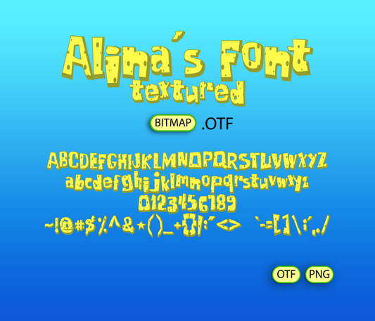 Sea Sponge Font Textured