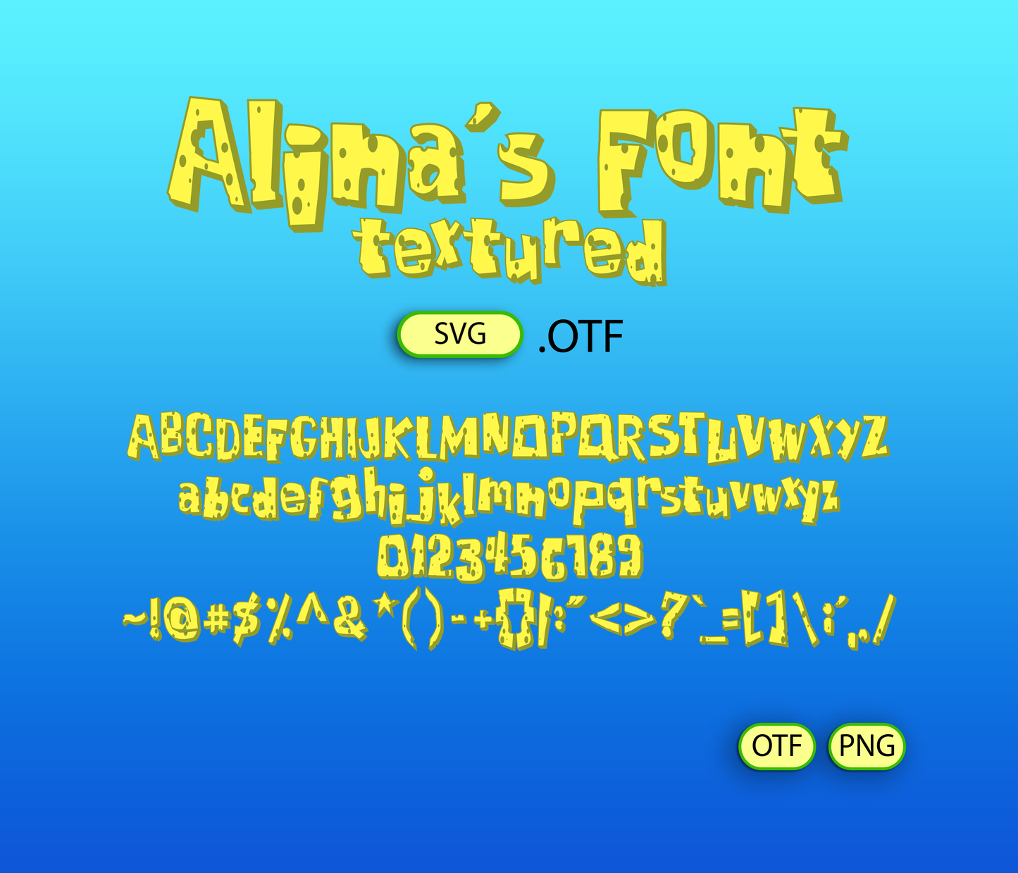 Sea Sponge Font Textured