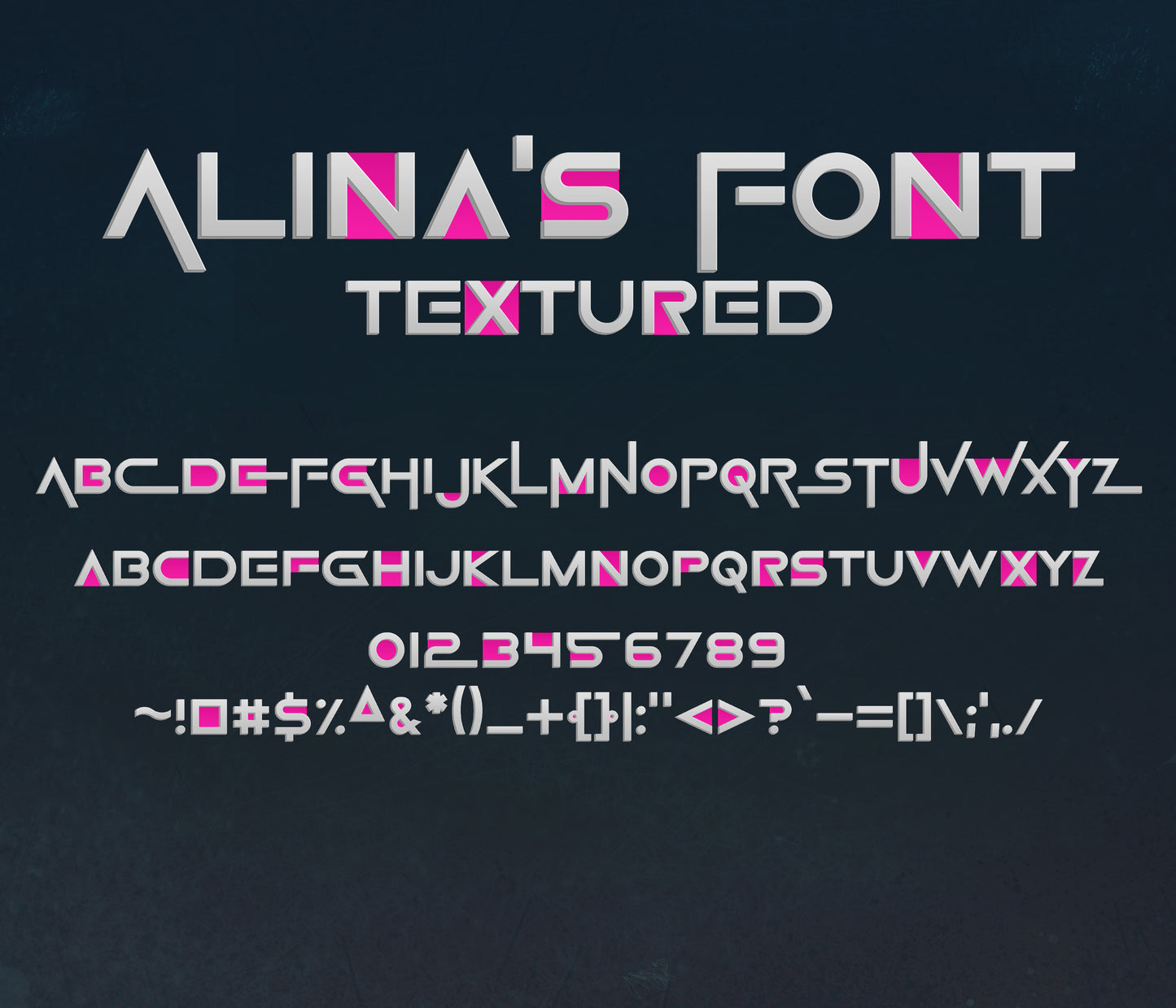Squid Game Colored Font – Alina's Fonts