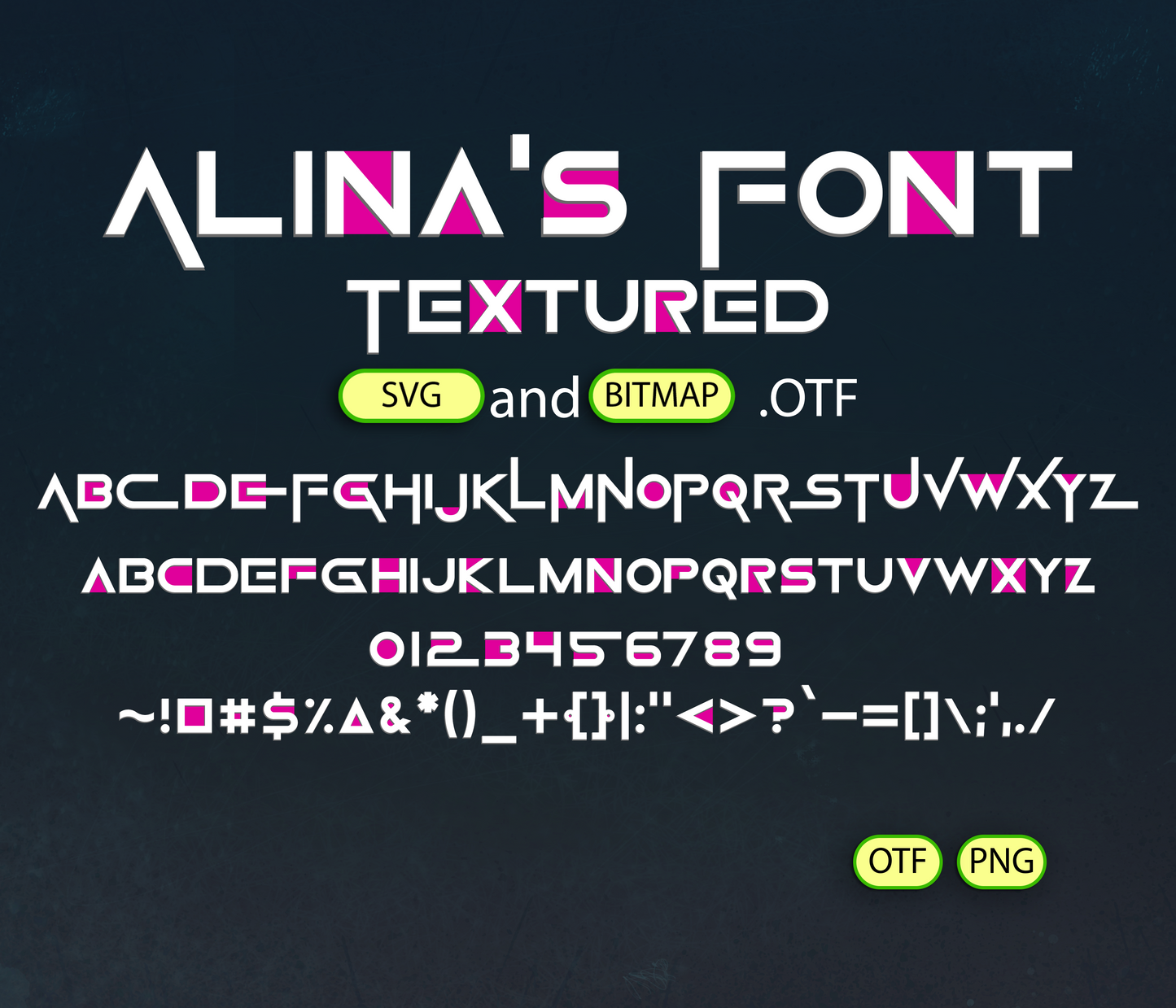 Survival Challenge Font Textured