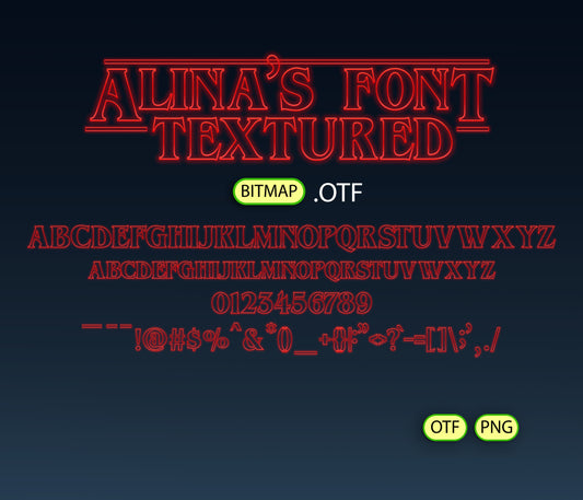 Hawkins Font Textured