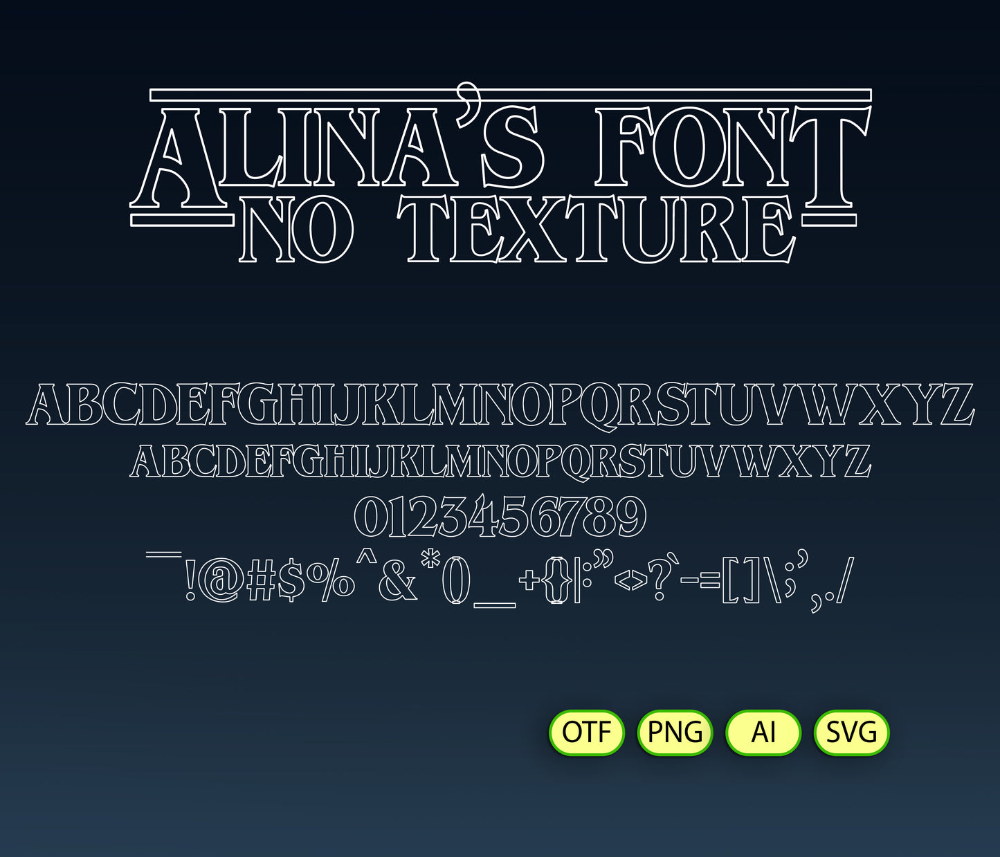 Hawkins Font Textured