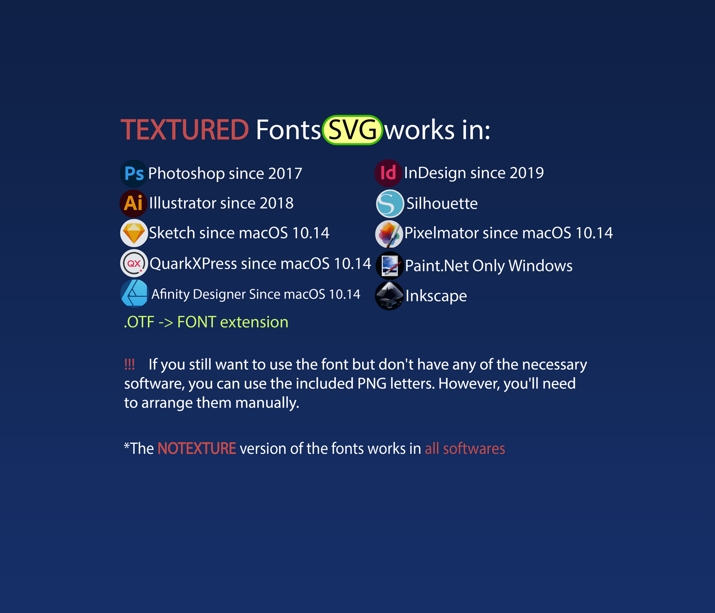 Chaotic Family Font Textured Bundle