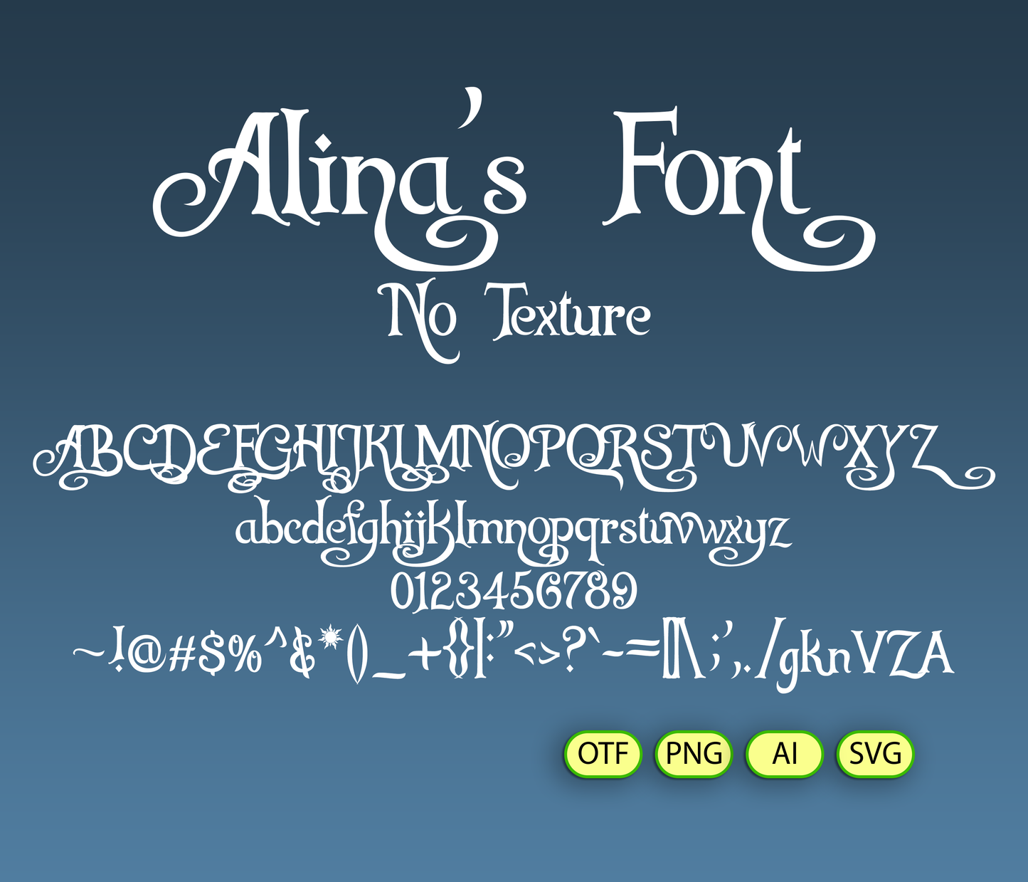 Enchanted Tresses Font Textured