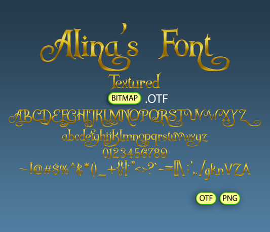 Enchanted Tresses Font Textured