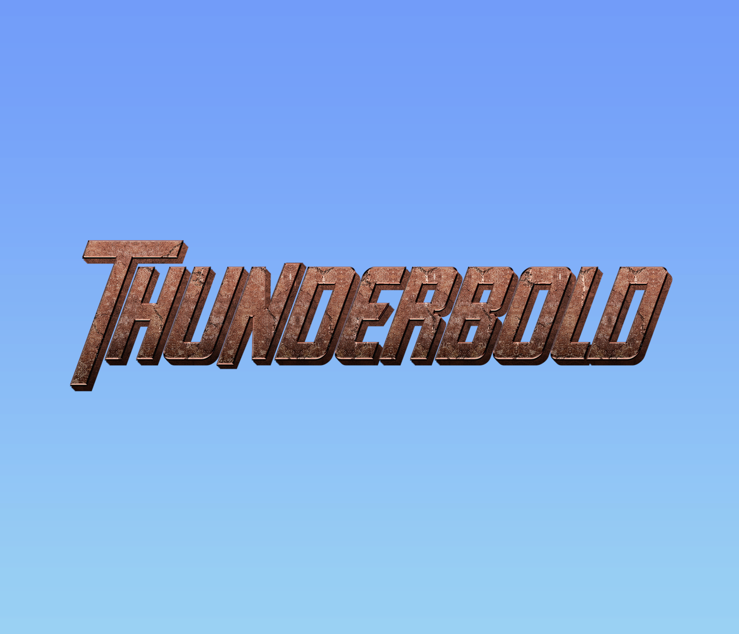 Thunderbolts Textured Font