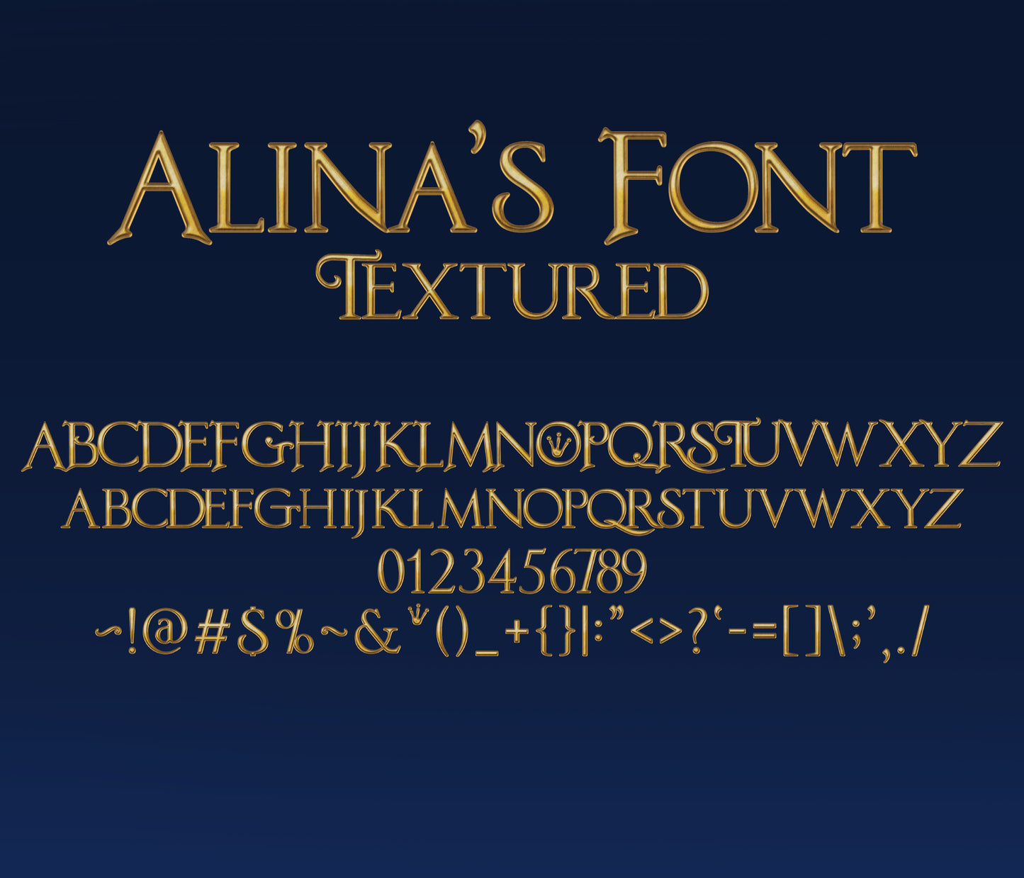 Tiana 2024 Textured Font