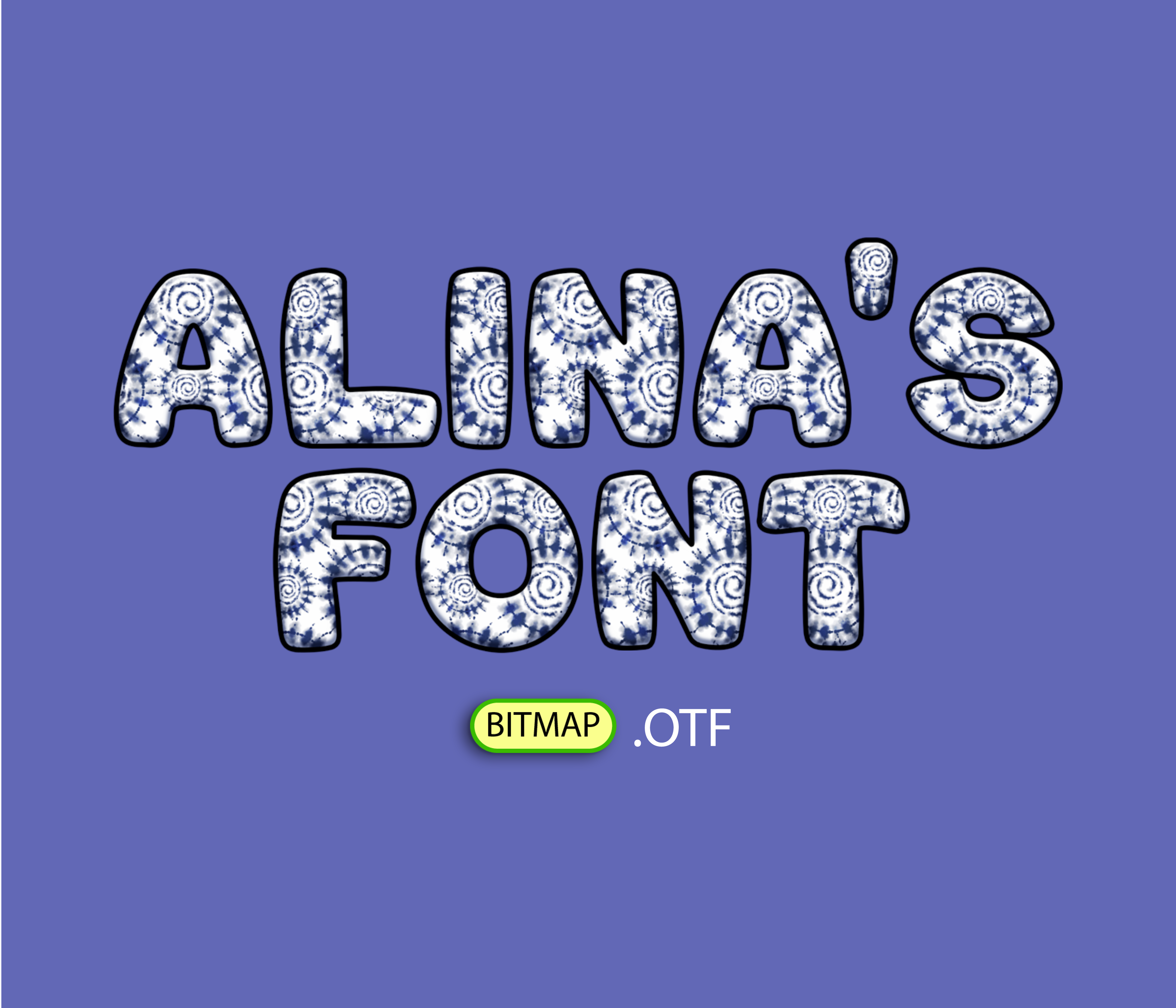 FREE Chromatic Swirl Pattern Font – Alina's Fonts