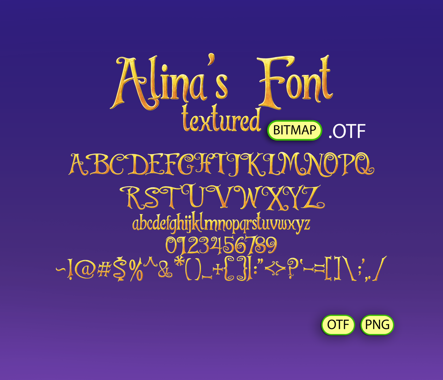 Fairy Tale Font Textured