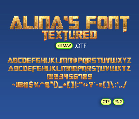 Mecha Force Font Textured