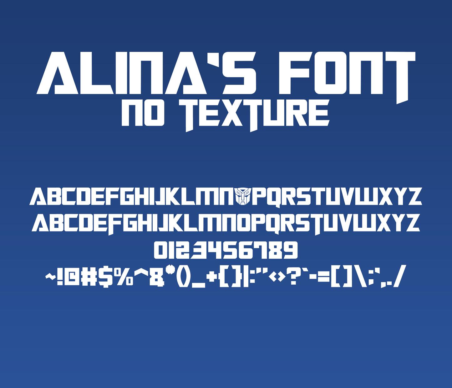 Transformers One Textured Font