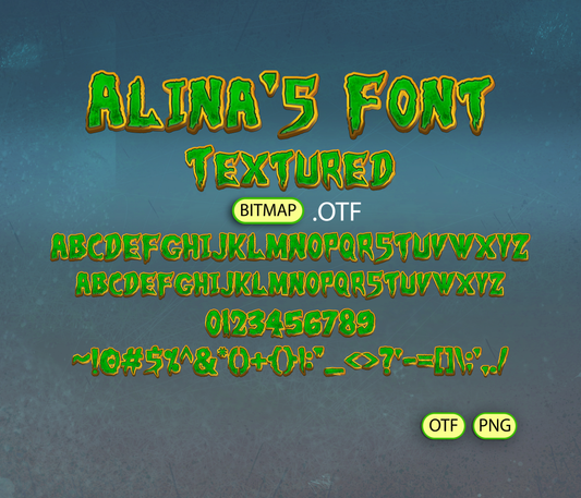 Reptile Heroes Font Textured