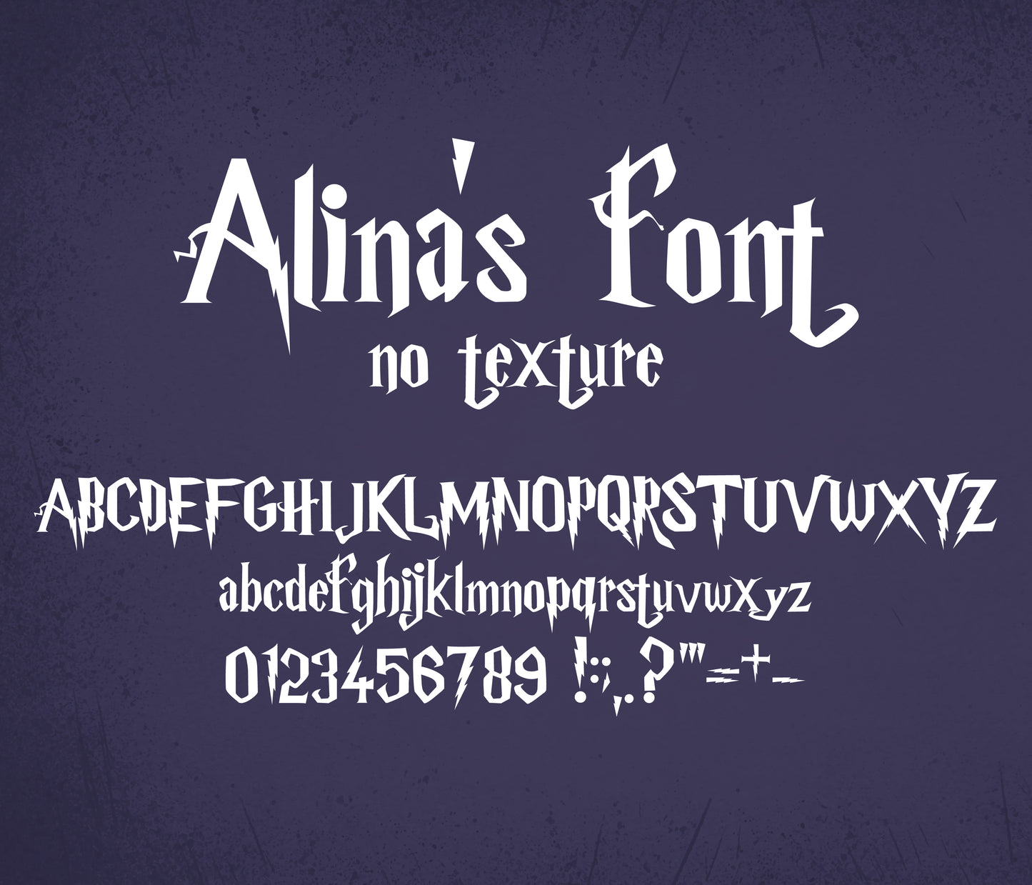 Harry Potter Textured Font