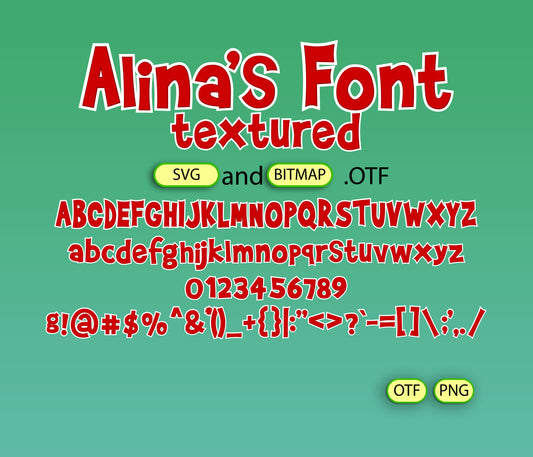 Veggie Friends Font Textured